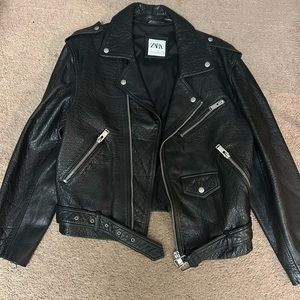 Zara XL leather jacket